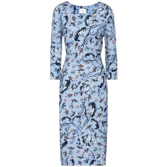 ERDEM Allegra Floral Print Long Sleeve Sheath Dress - Picture 4 of 12